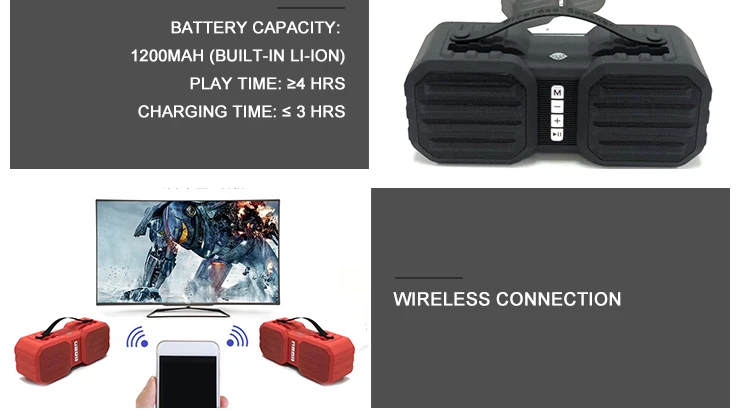 Original factory newest outdoor portable wireless  bluetooth speaker