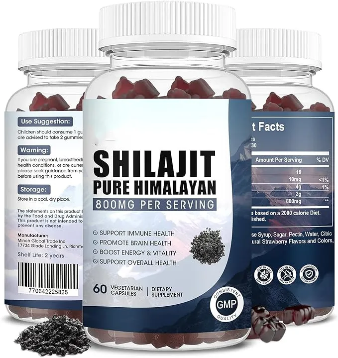 Hot Sale Pure Himalayan Oganic Shilajit Gummies Natural Organic ...