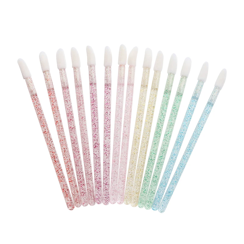 Disposable Glitter Lip Applicator Lip Brushes With Clear Handle Buy Disposable Lip Brushlip 