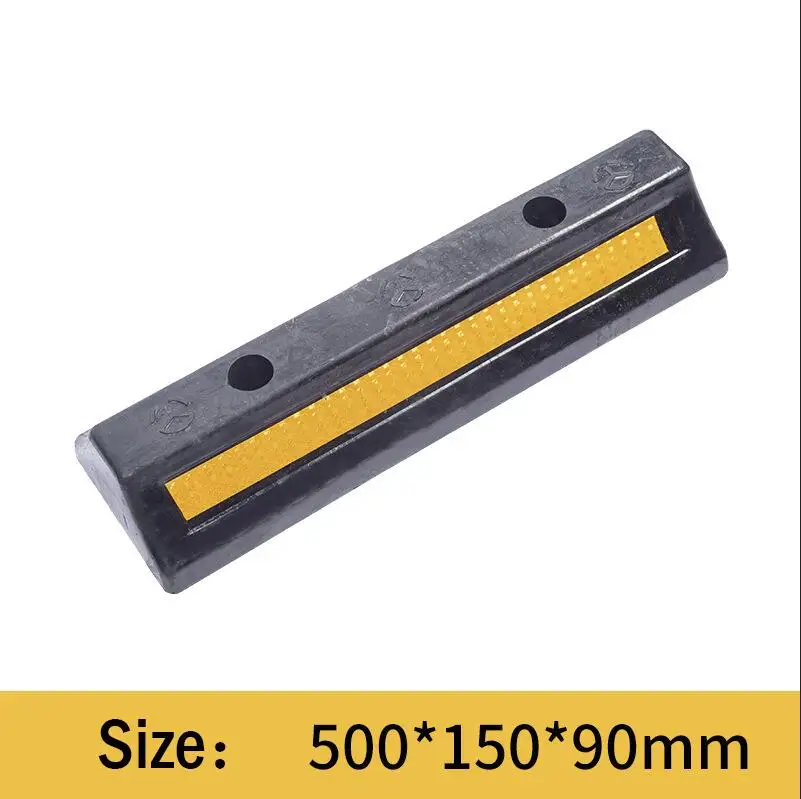 Hollow Rubber Car Stopper 500*150*90mm Wheel Aligner Car Reverse