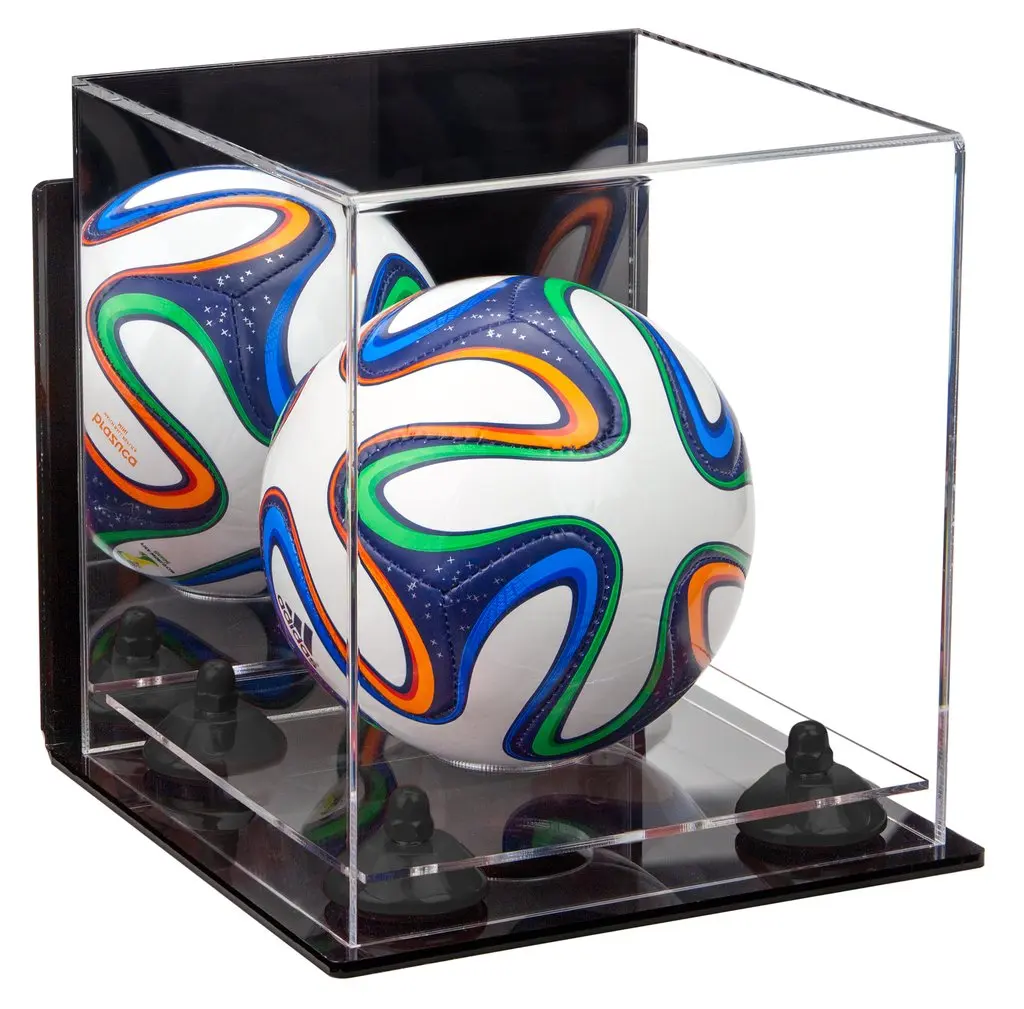 Acrylic Sports Ball Display Stand Plastic Soccer Ball Display Stand