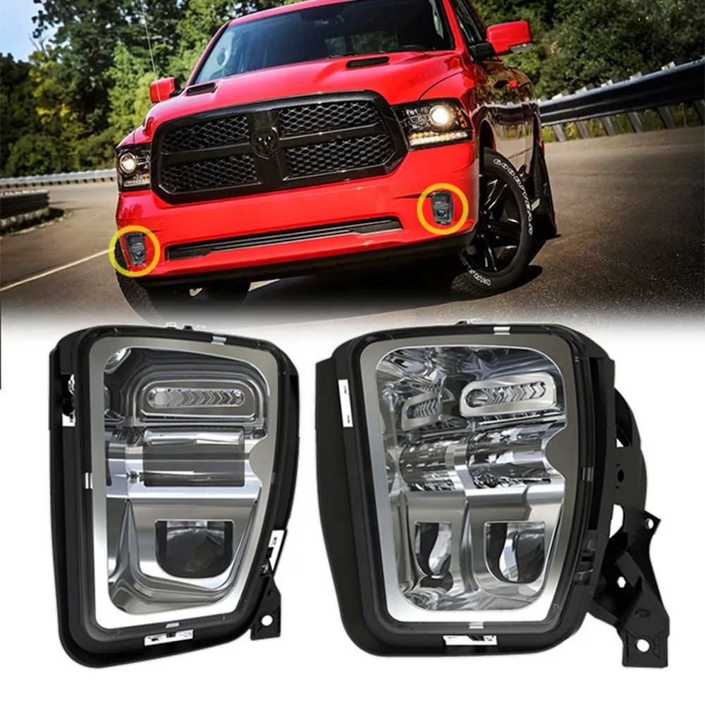 Morsun 2019 Newest 48w Led Fog Light for Dodge Ram 1500 Pickup 2013 2014 2015 2016 2017 Front Bumper Fog Light