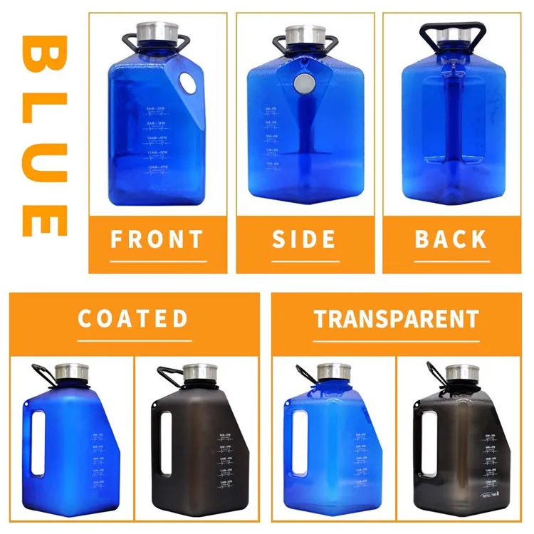 Amazon Hot Selling PETG GYM Plastic half Gallon Jug 2.7L Botella De Agua Wholesale Sport Water Bottle 