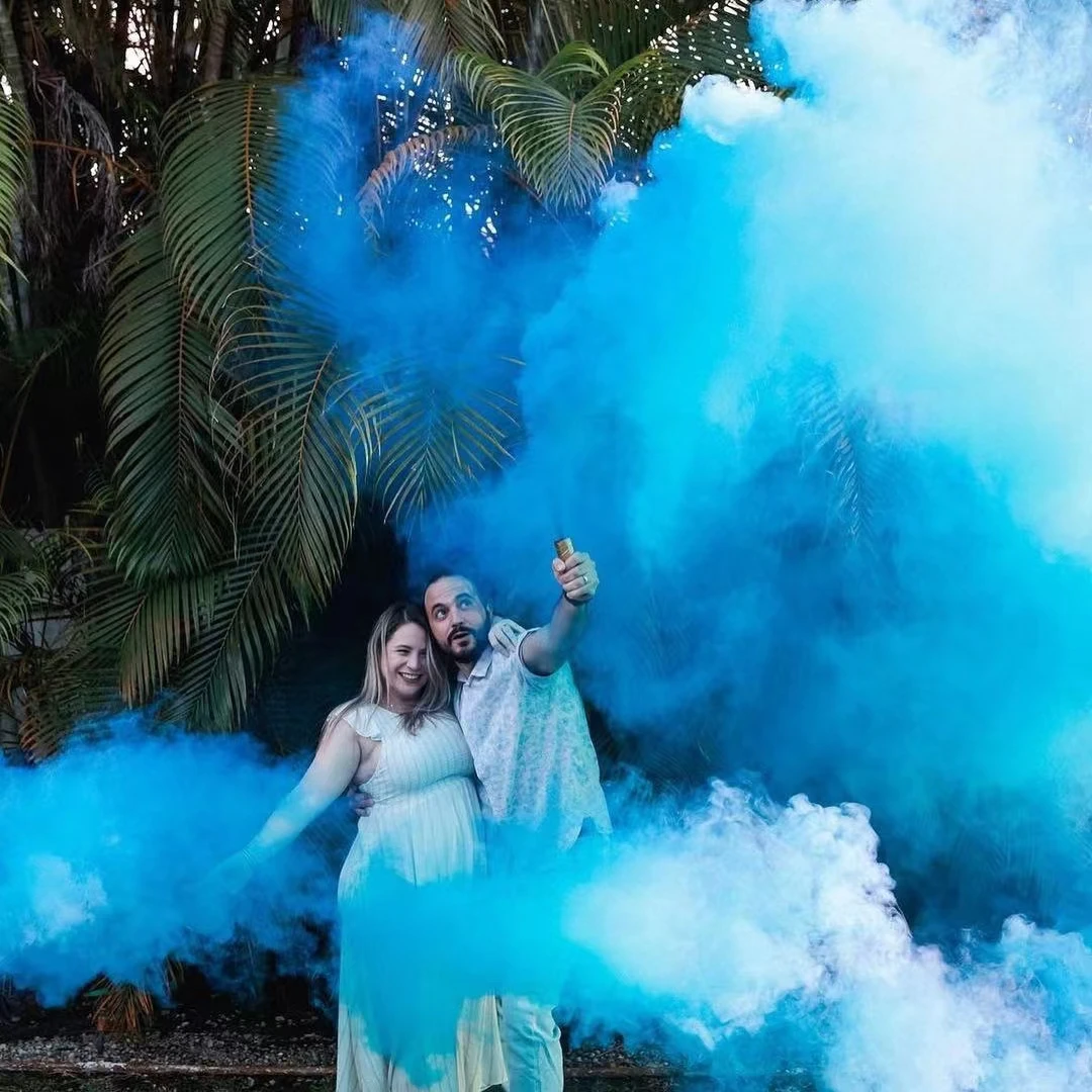 Factory Custom Color Gender Reveal Smoke Bomb Fireworks Boy Or Girl