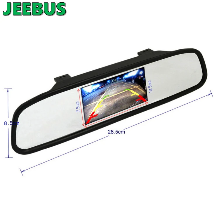 Factory Customized 5 inch Backup Car Rearview Mirror 5inch Digital TFT LCD Reverse Monitor