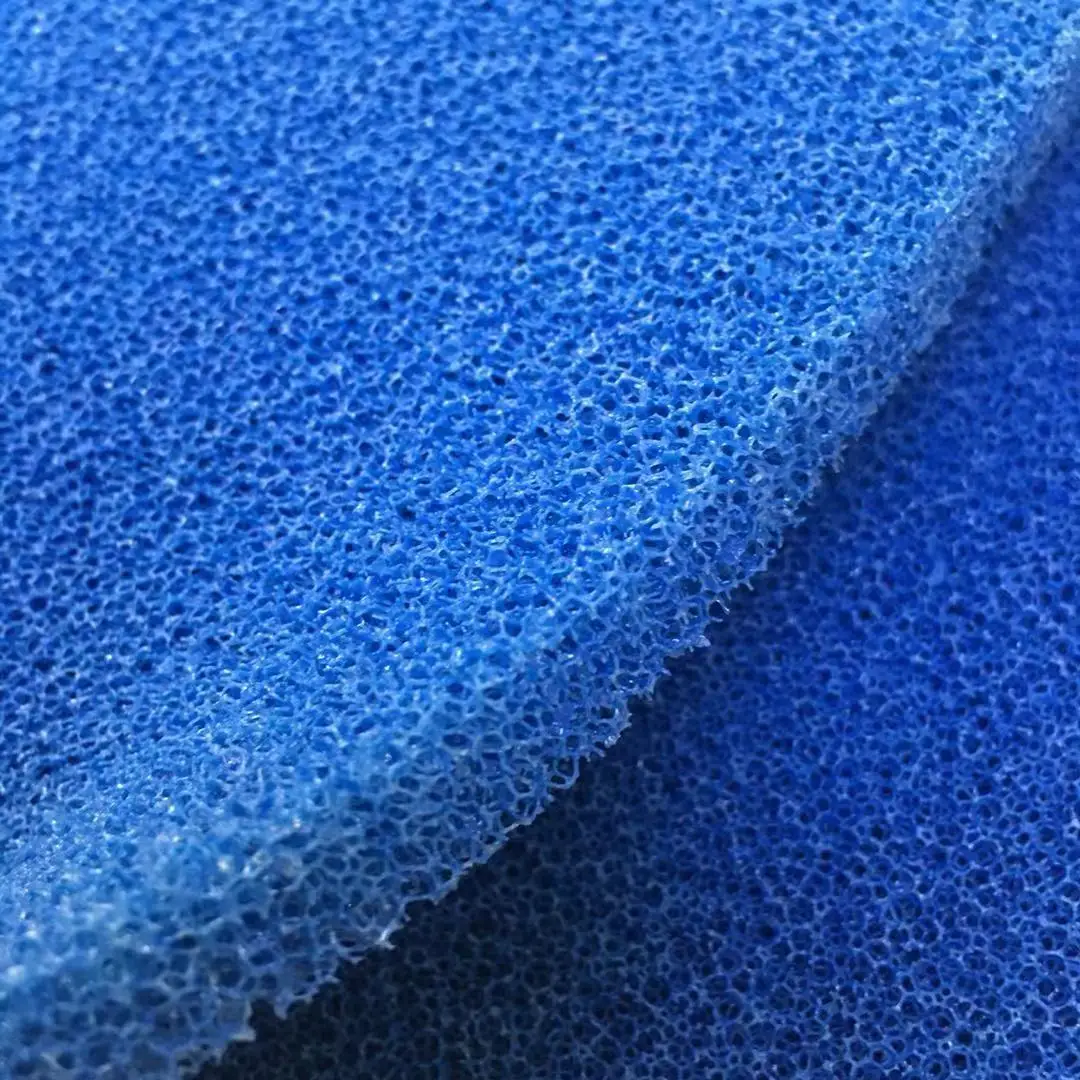 Yellow And Blue Open Cell Porous High Temperature Sponge For Ironing Table Silicone Foam Sheet