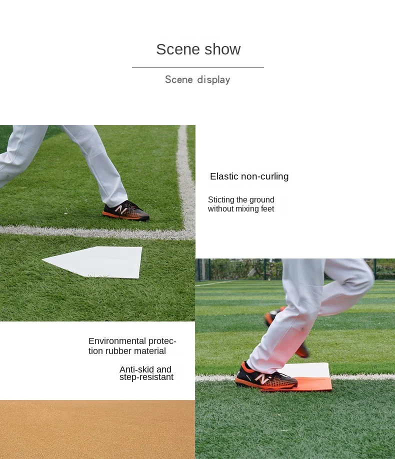 Home Softball & Baseball Pitcher Board with Vibrant Orange & Red Rubber ...