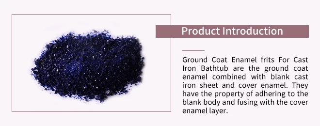 Top quality Porcelain enamel Black Color ground Coat Enamel frits glaze for cast iron enamel coating