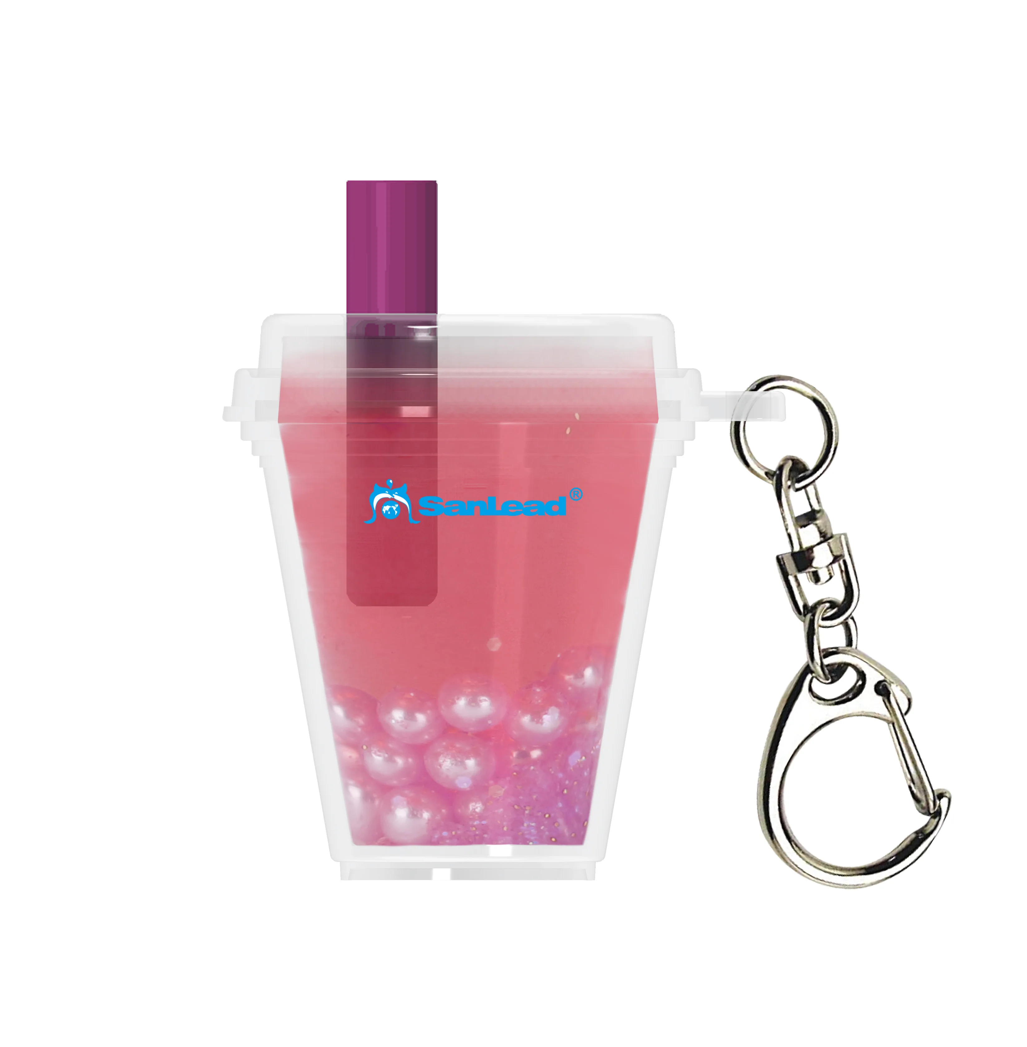 Liquid Bottle Keychain With Liquid Filled Keychain Acrylic Liquid Cup