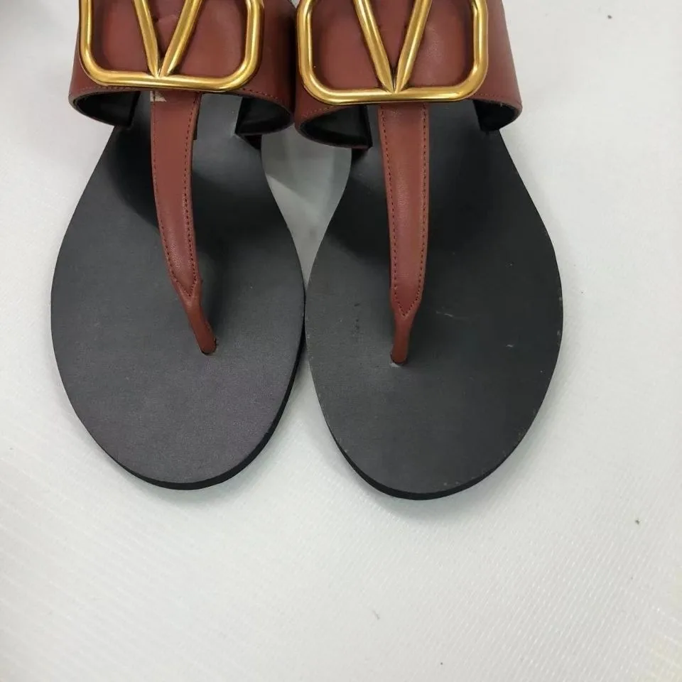 2024 Summer Slippert Tape Sandal Big Size Flipflops Outdoor Women's