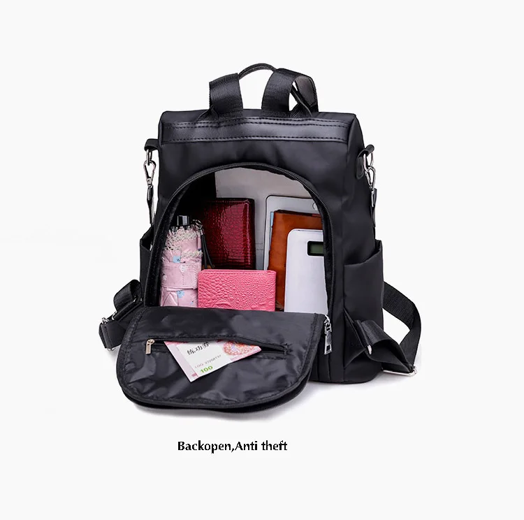 pincnel nylon anti theft rucksack