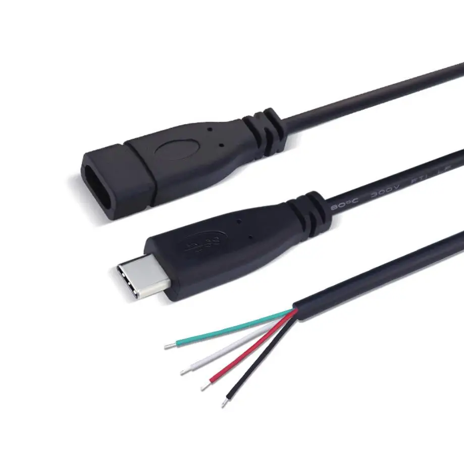 Support Oem Usb2.0 Type C To Bare Open End Wire Usb C Cable Buy Open Type C Cable,Open End