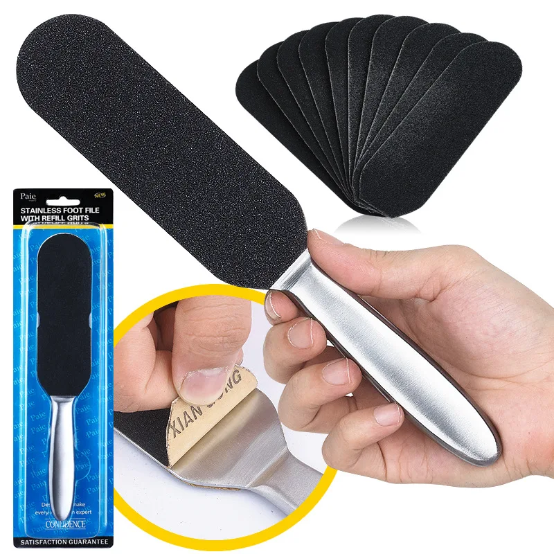 product high quality pedicure tools heel scraper file foot file pedicure tools stainless steel foot file-1
