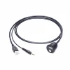 Mountable AUX A/V input and USB port