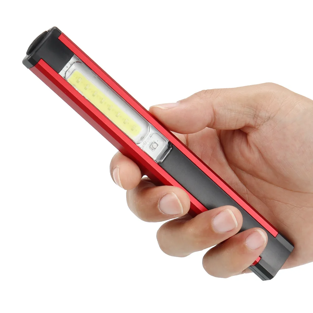 WARSUN GZ02 Multi-function handheld portable lamp worklight 3 light sources usb rechargeable cob led magnetic work light