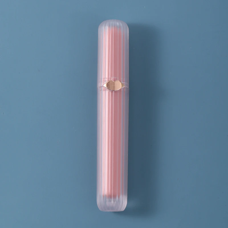 Creative Lip Gloss Tubes 6ml,Soft Brush Lip Gloss Tube Silver,Clear And