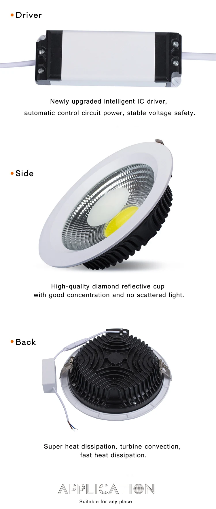 China Zhongshan Recessed Celling Led down light 7w with Best Price