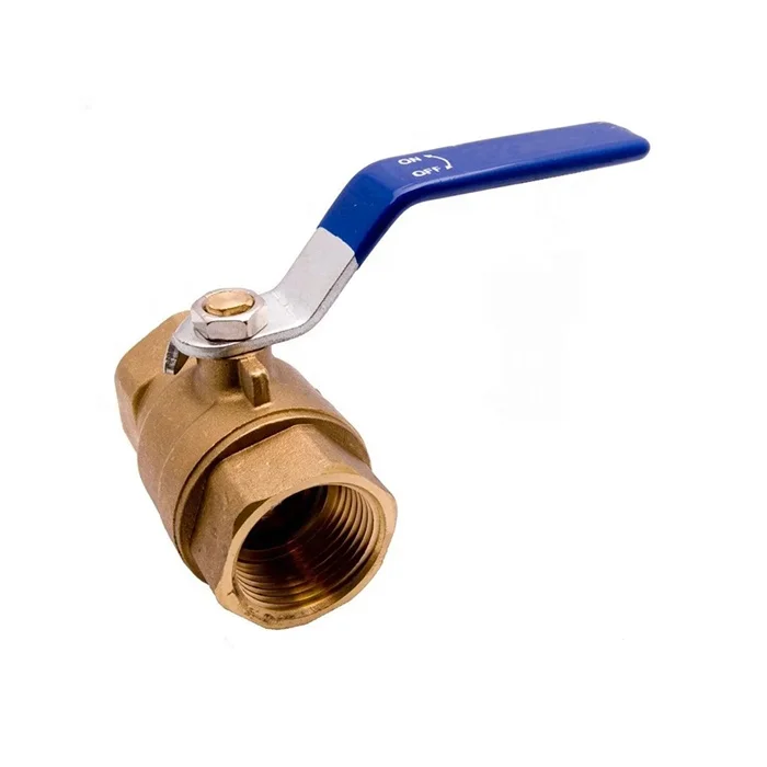 1/2" Inch - 4" Inch Brass Ball Valve Full Port for Water Oil and Gas with Blue Handle