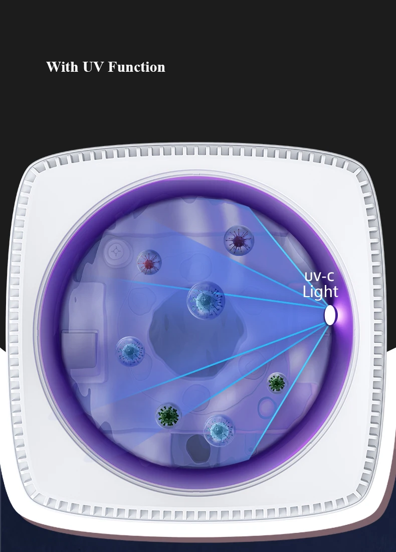 H981 New Model 95w Double Output Air Washer Big Capacity Large Spray