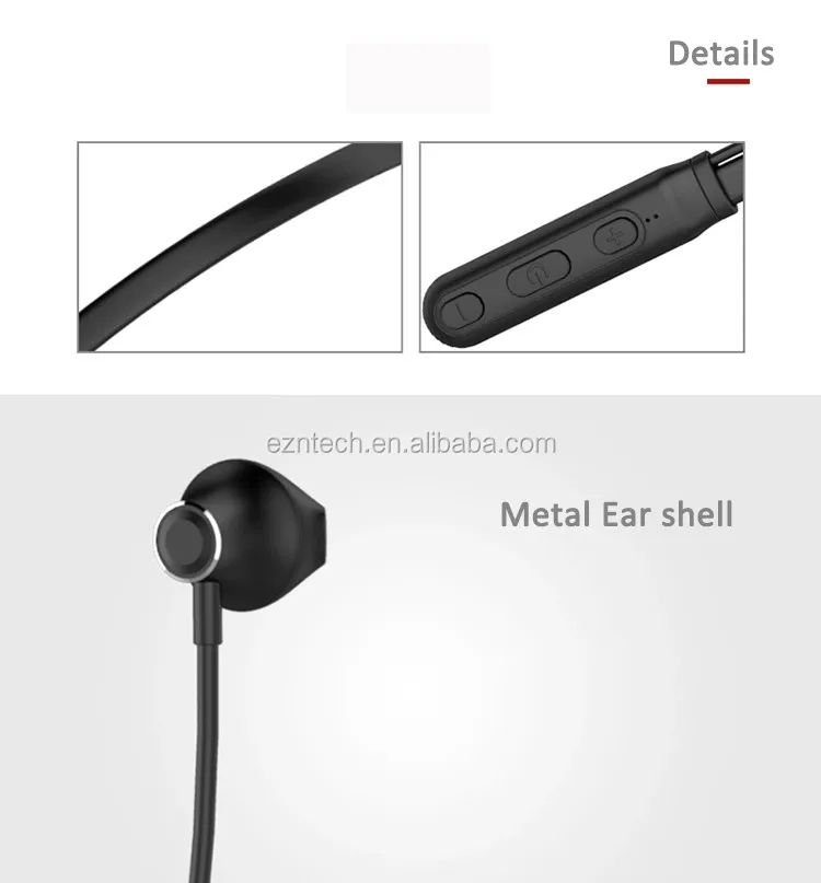 G8 Waterproof Neck Band Wireless Headset Soft Leather Neckband