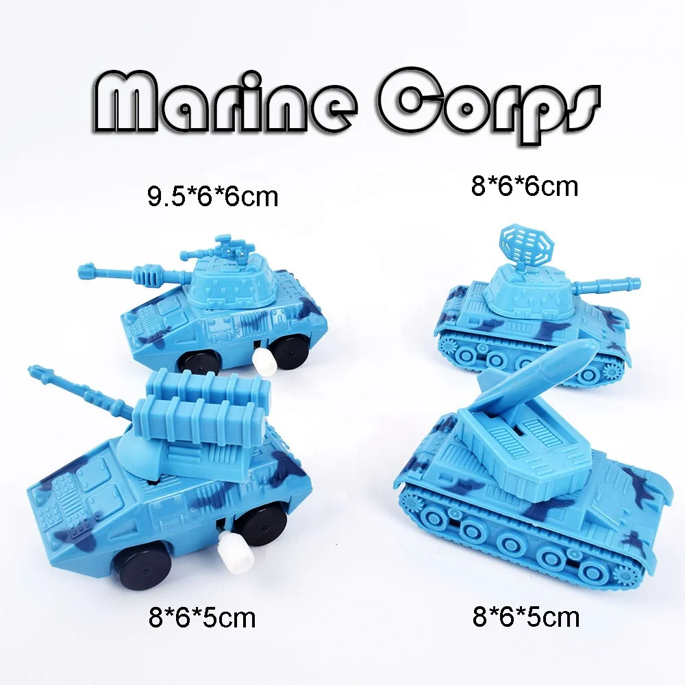 Cartoon Tank Models Plastic Clockwork Wind Up Car Toys