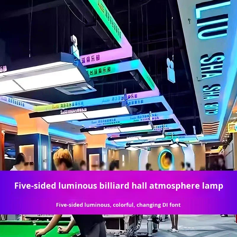 ball room atmosphere light venomous fang seven color pendant light-18