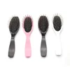 High quality detangle massage spray used to human wig hair white wet brush with logo hair extention loop brush