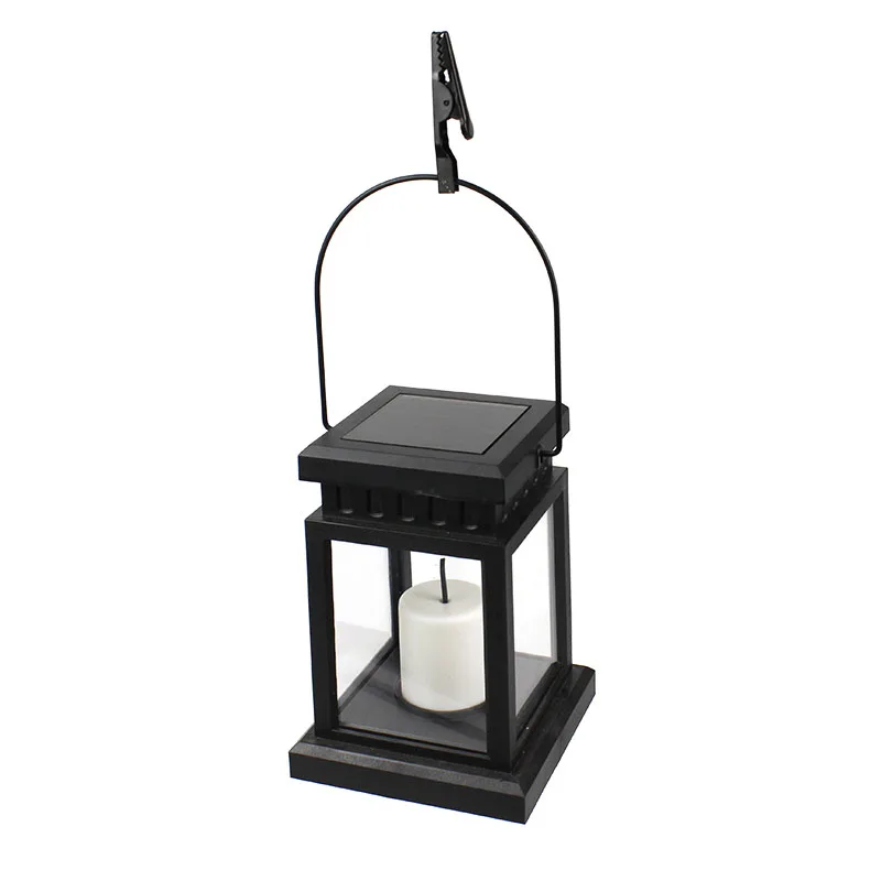 Best Solar Garden Light Outdoor Waterproof Solar Powered Candle Umbrella Lantern Classic Antique Style