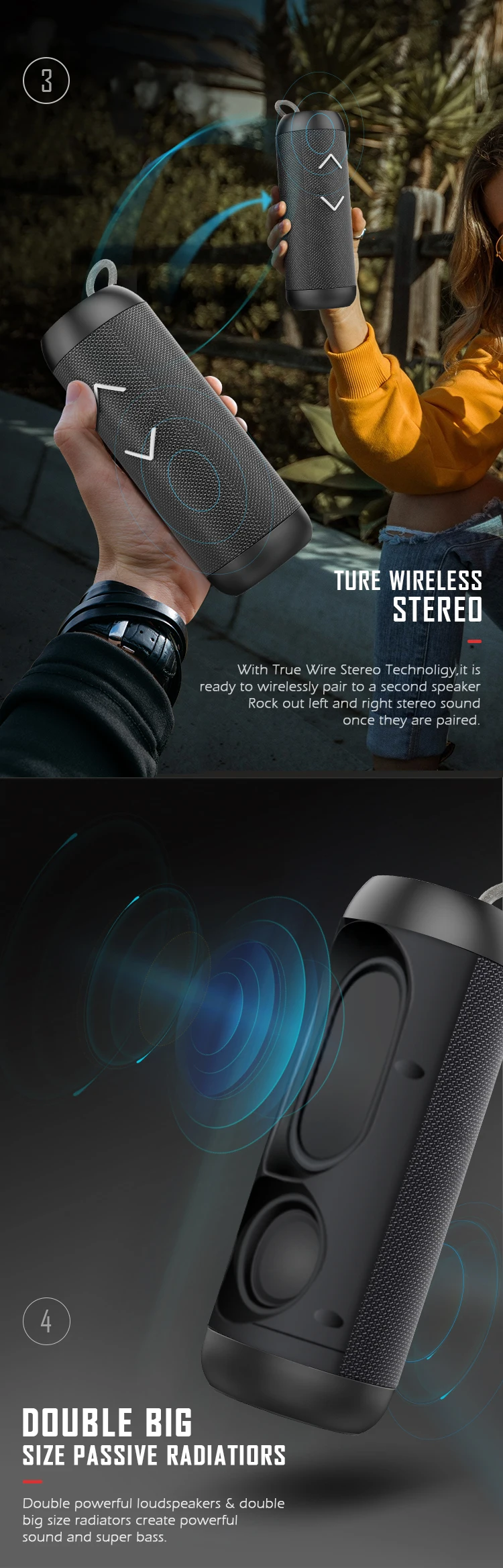 ipx67 waterproof bluetooth speaker - ANKUX.COM