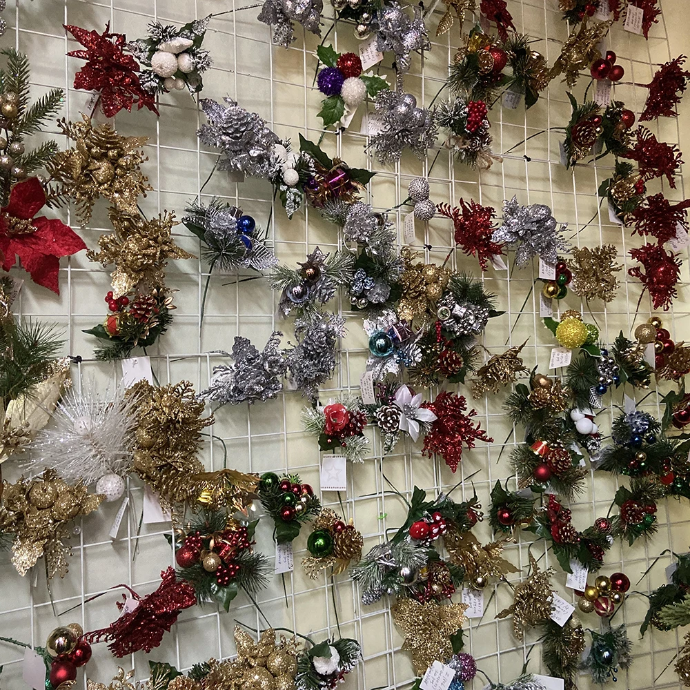 Xmas Decorative Ornaments Christmas Flower Pick Christmas Decoration