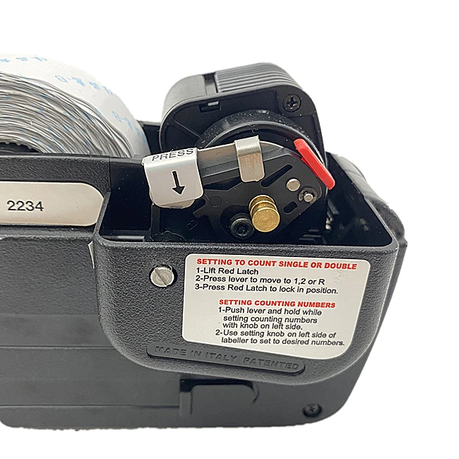 Open Selfadhesive Label Price Tag Machine Consecutive Labeller Machine