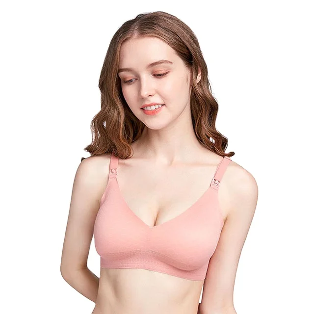 
High Quality OEM Seamless Nursing Soft Maternity Breasting Women Bras breast feeding bra 