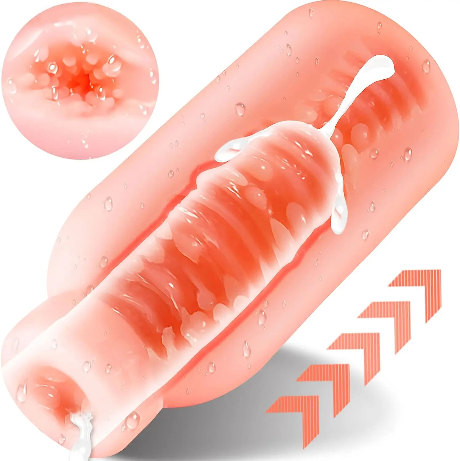 Reusable Portable Pleasure Milker Male Stroker Adult Toy Pocket Pussy for  Adult Sex Toys Sex Toys for Men Male Masturbator Cup