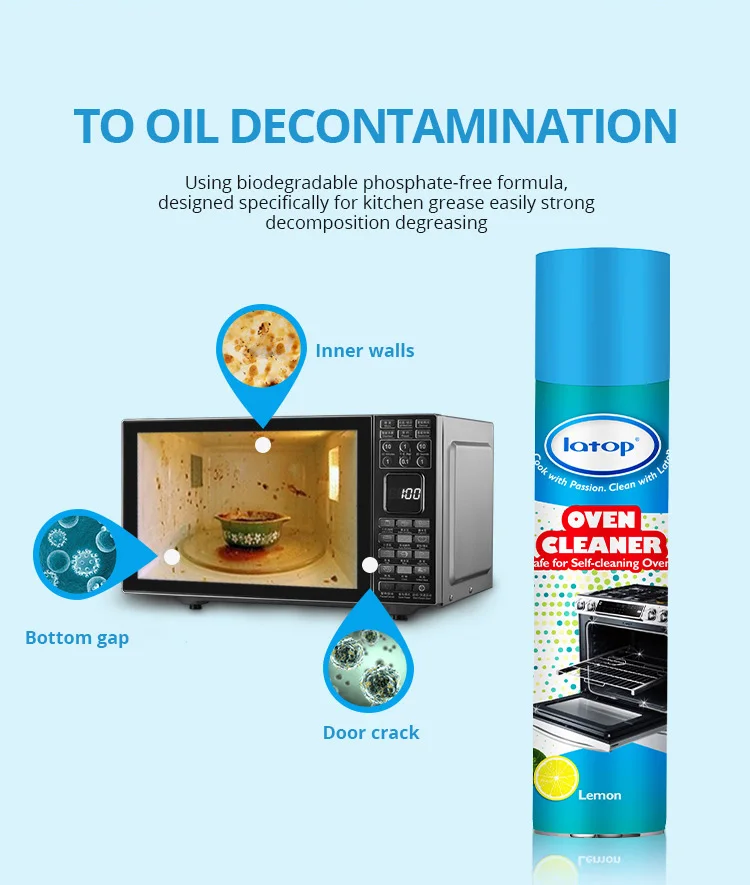 2022 Oven Cleaner Spray Eco Friendly Easily Remove Heavy Oil Stains