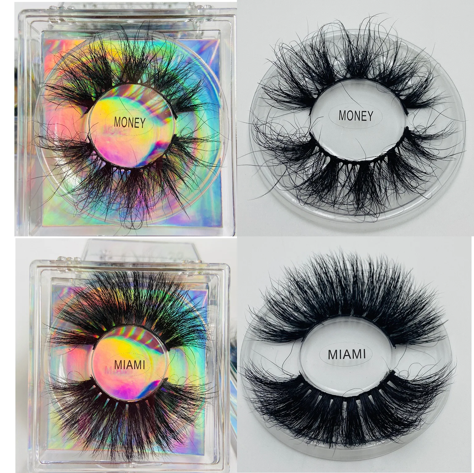 New Design 8d Lashes Fluffy 25mm Eyelashes Bulk Real Mink 27mm Thick