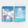 Inspirational quotes posters and Red-crowned Crane Printing On Canvas