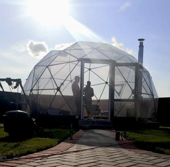 4M 5M Luxury Dome Geodesic Transparent Inflatable Tent
