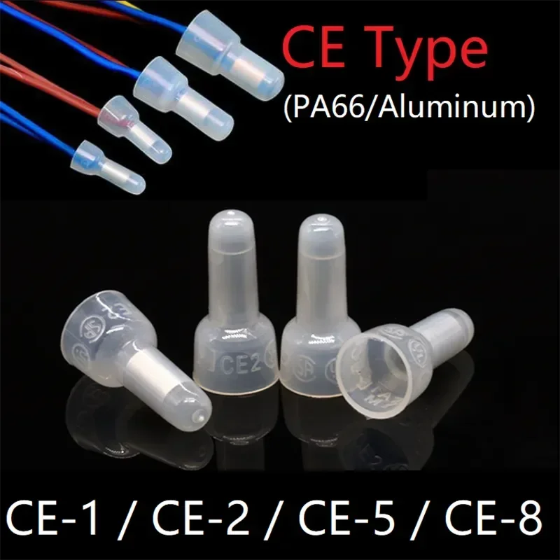 CE Aluminum Wire Terminal Car Audio Cable Crimp Splice 1000pcs Closed ...