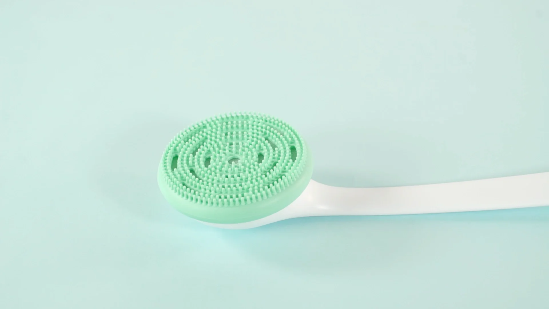 Long Handle Silica Gel Bath Brush Silicone Body Scrub Sponge Shower