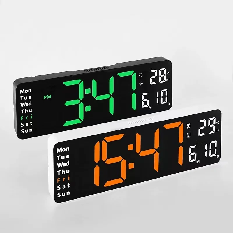 2023 Hot Sale Smart Table Clock Digital Electronic Wall Clock With Temperature With Remote