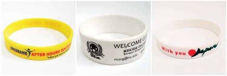 silicone rubber wristband bracelet