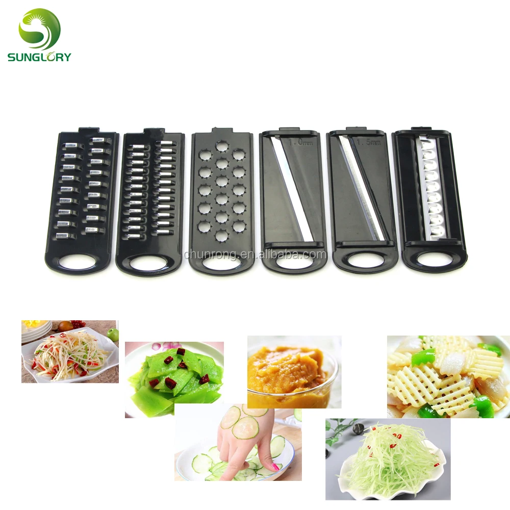 Creative Mandoline Slicer Julienne Slicer Vegetable Slicer Set With 6 Interchangeable Stainless Steel Blades Multi Kitchen Tools