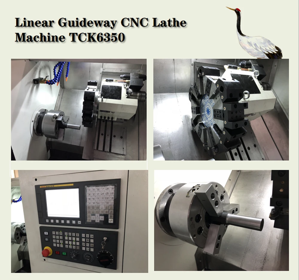 傾いたベッドCNCの旋盤機械TCK6350/Linear案内面CNCの旋盤機械TCK6350