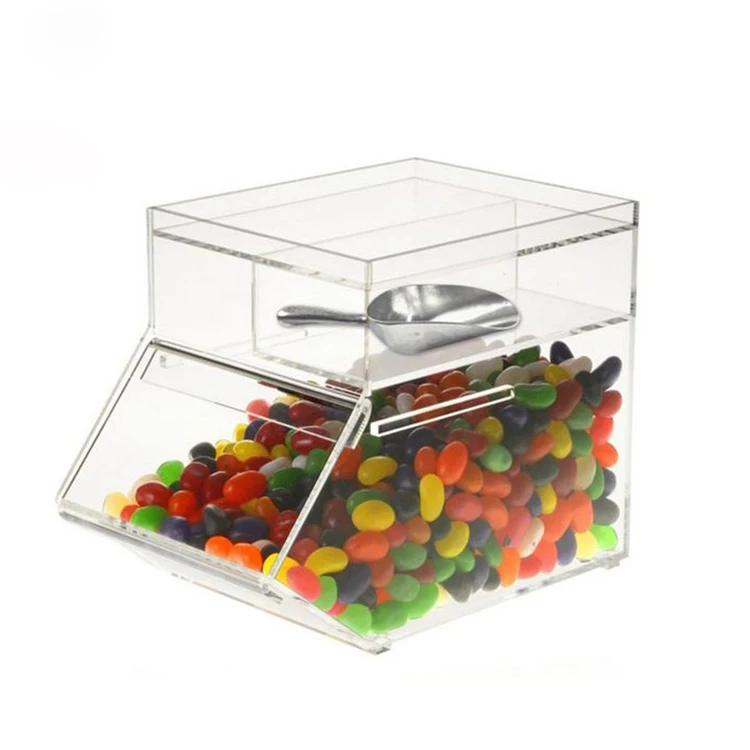 Factory Custom Made Stackable Acrylic Candy Bin With Scoop Buy