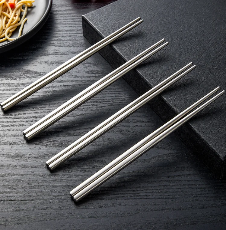 Heavy Metal Free Biophilic Metal Chopsticks Reusable Pure Titanium