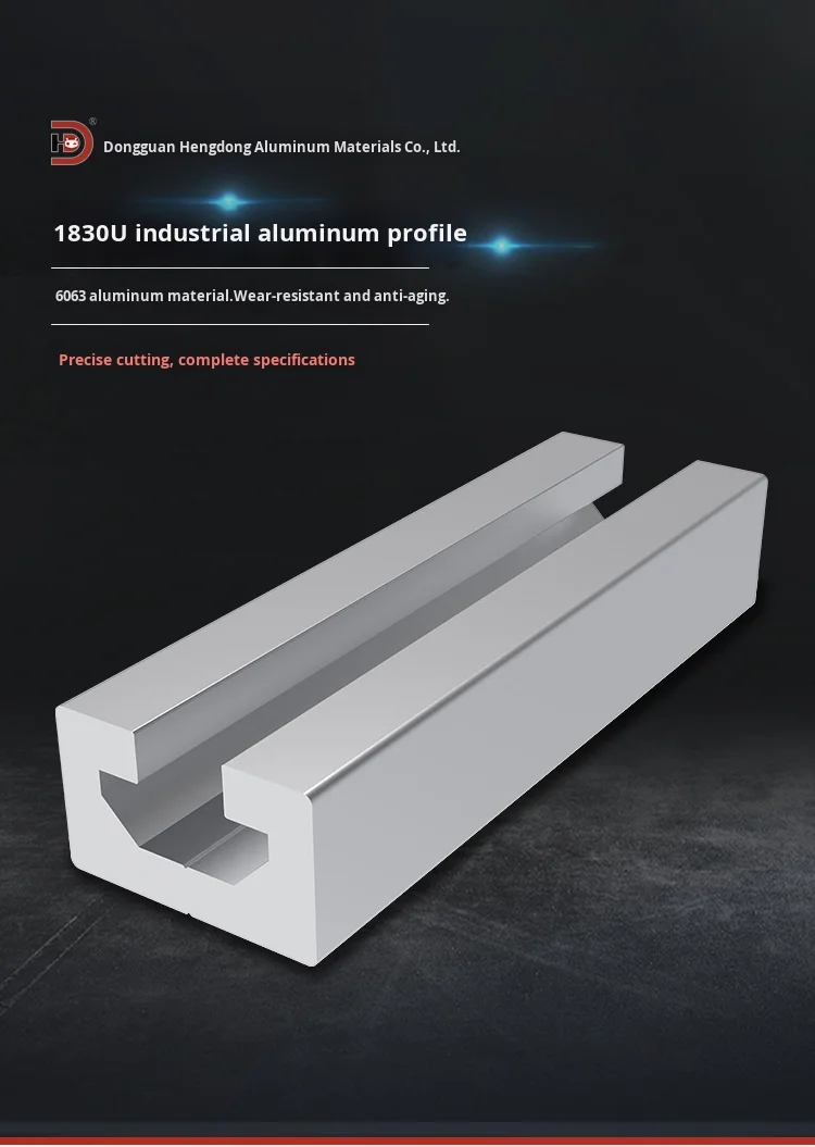 1830U Aluminum Alloy Profile Guide Rail Industrial 1830C Type Manipulator Fixture for Door for Door Application factory