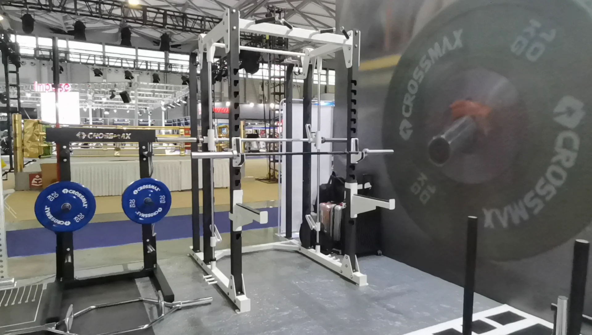 Crossmax Gym Equipment Heavy Duty Power Cage Rack With Platform For