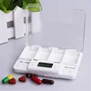 Weekly Automatic Pill Dispenser Plastic Container Medicine Case 7 Day Holder Electronic Pill Box Organizer