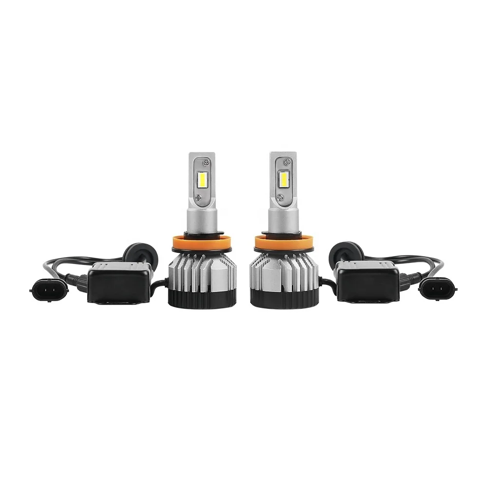 Eklight canbus car lights led headlight bulb h7 h4 9004 9005 with fan