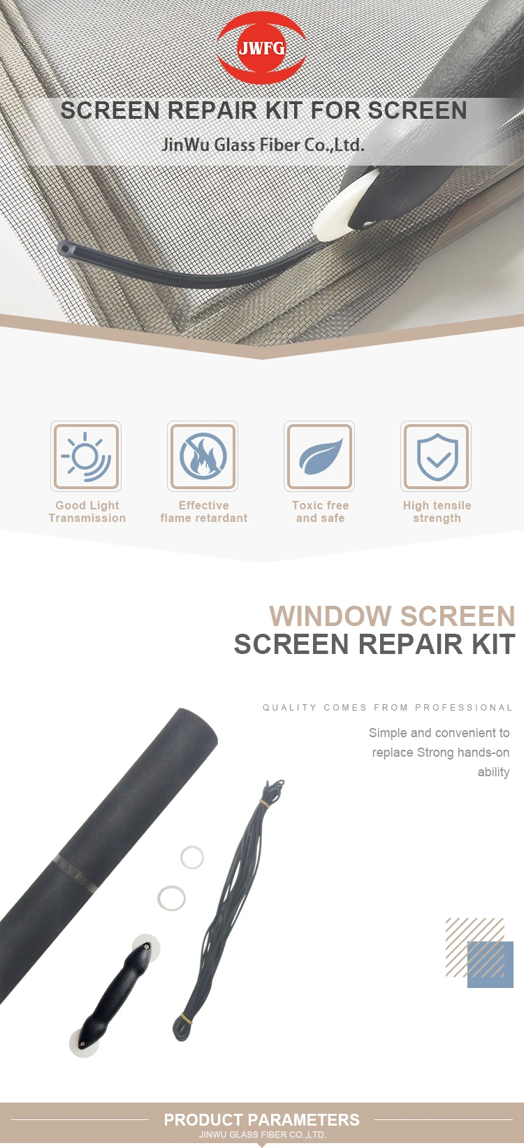 Diy Window And Door Screen Repair Kit,Pvc Coated Fiberglass Insect